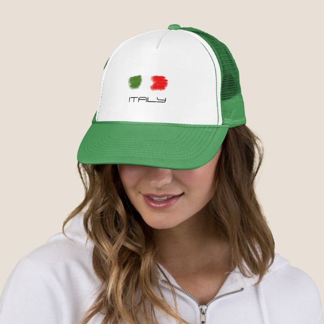 Flagge Italiens Truckerkappe (Beispiel)