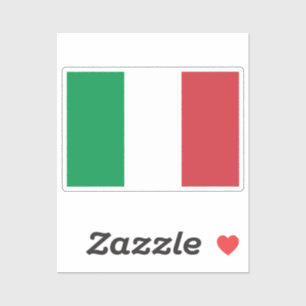 Flagge Italiens zugeschnitten Aufkleber