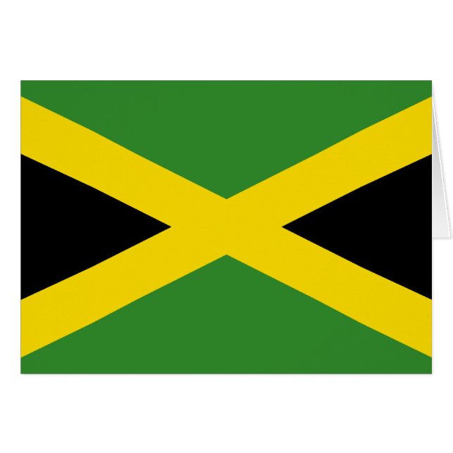 Flagge Jamaikas (Vorderseite (Horizontal))