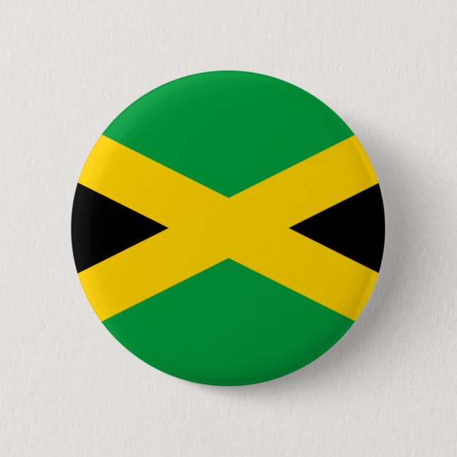 Flagge Jamaikas Button (Vorderseite)