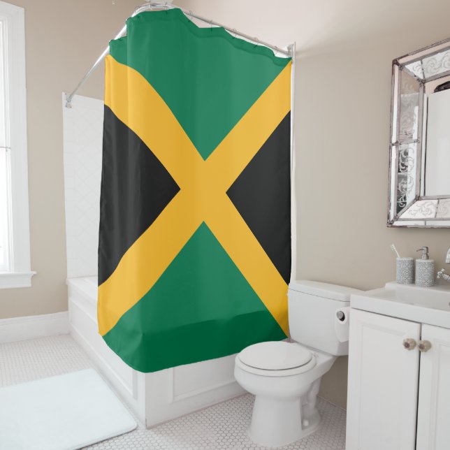 Flagge Jamaikas Duschvorhang (Beispiel)