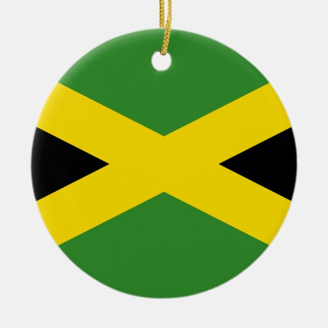 Flagge Jamaikas Keramikornament (Vorne)