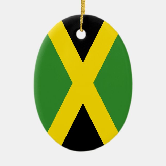 Flagge Jamaikas Keramikornament (Vorne)