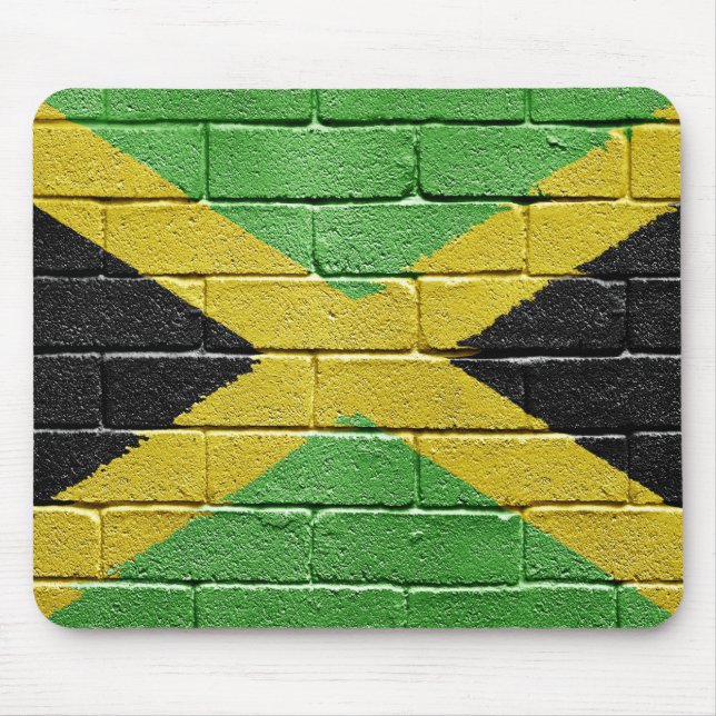 Flagge Jamaikas Mousepad (Vorne)