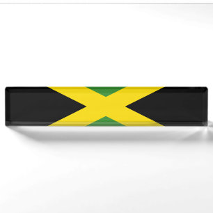 Flagge Jamaikas Namensplakette