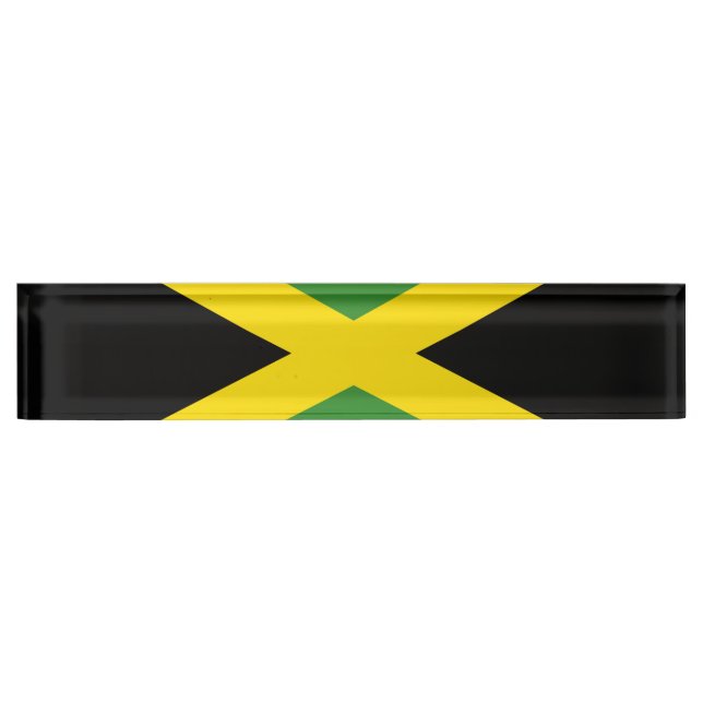 Flagge Jamaikas Namensplakette (Vorderseite)