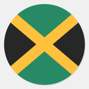 Flagge Jamaikas Runder Aufkleber