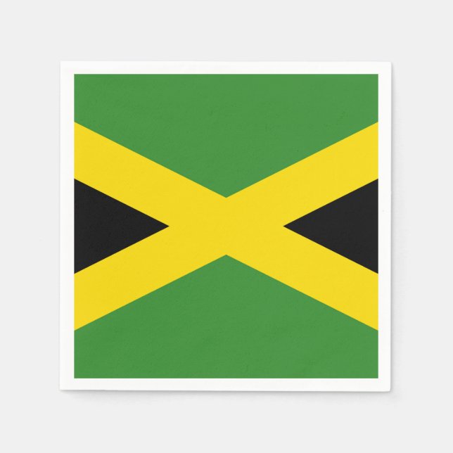 Flagge Jamaikas Serviette (Vorderseite)