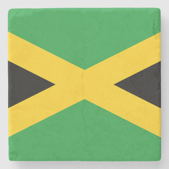 Flagge Jamaikas Steinuntersetzer (Vorderseite)