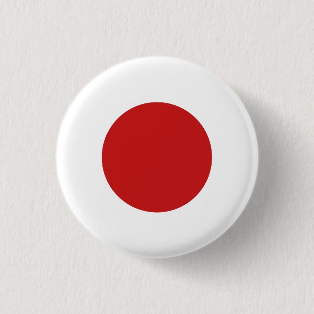 Flagge Japans Button (Vorderseite)