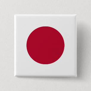 Flagge Japans Button