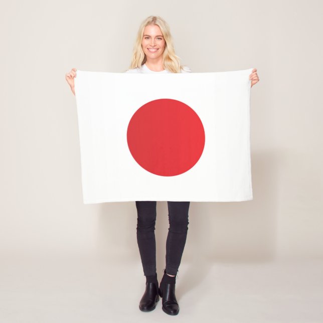 Flagge Japans Fleecedecke (Beispiel)
