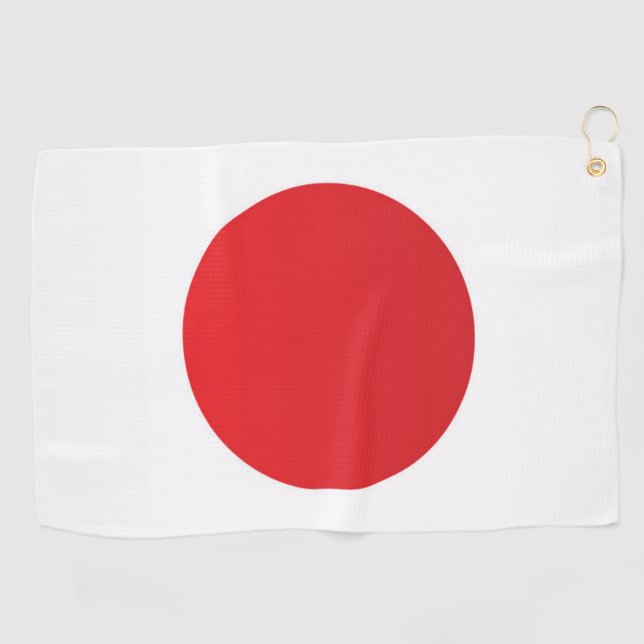 Flagge Japans Golfhandtuch (Horizontal)