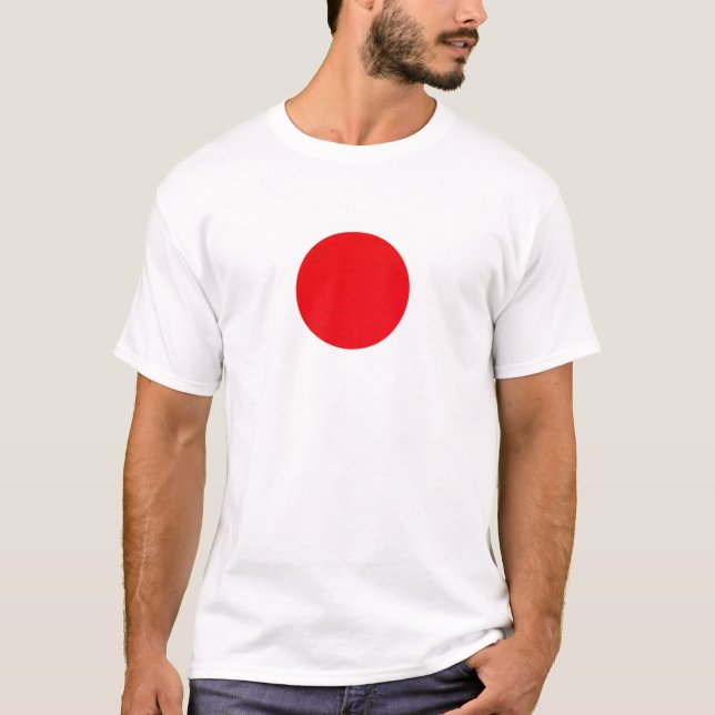 Flagge Japans - Japanische Flagge - 日 章 旗 - 日 丸 -  T-Shirt (Vorderseite)