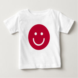 Flagge Japans mit Lächelgesicht Baby T-shirt
