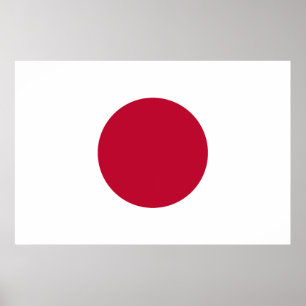 Flagge Japans Poster