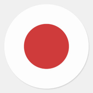 Flagge Japans Runder Aufkleber