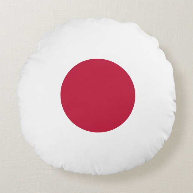 Flagge Japans Rundes Kissen (Vorderseite)
