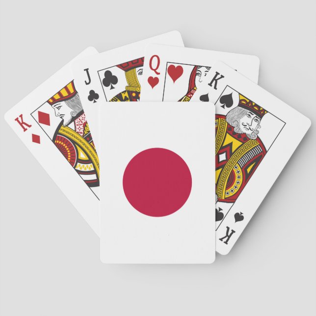 Flagge Japans Spielkarten (Rückseite)