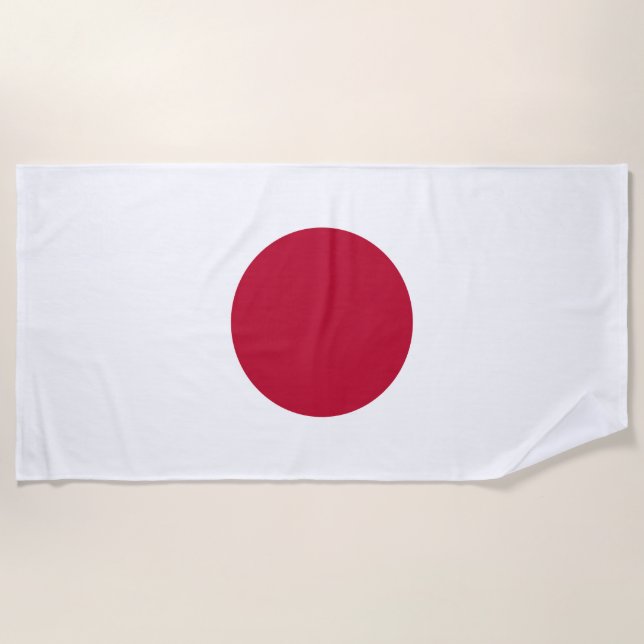 Flagge Japans Strandtuch (Vorderseite)