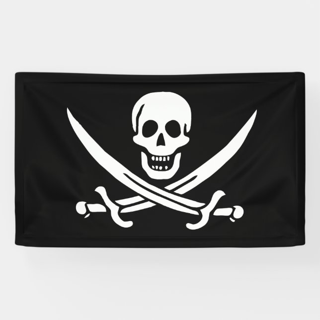 Flagge Jolly Roger Banner (Horizontal)