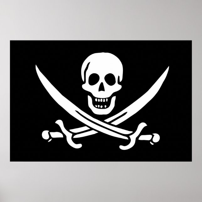 Flagge Jolly Roger Poster (Vorne)
