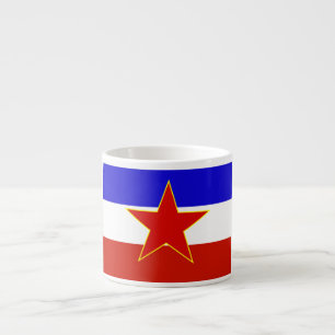 Flagge Jugoslawiens Espressotasse