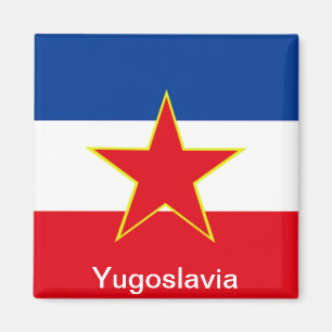 Flagge Jugoslawiens Magnet