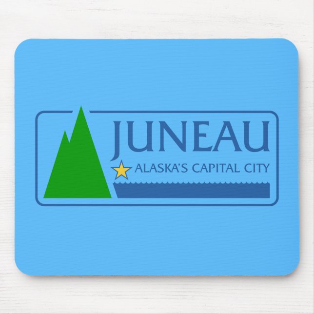 Flagge Juneau, Alaska-Mauspad Mousepad (Vorne)