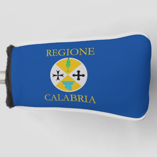 Flagge Kalabriens (Italien) Golf Headcover (Vorderseite)