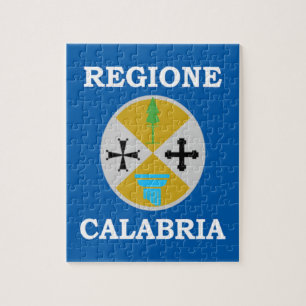 Flagge Kalabriens (Italien) Puzzle