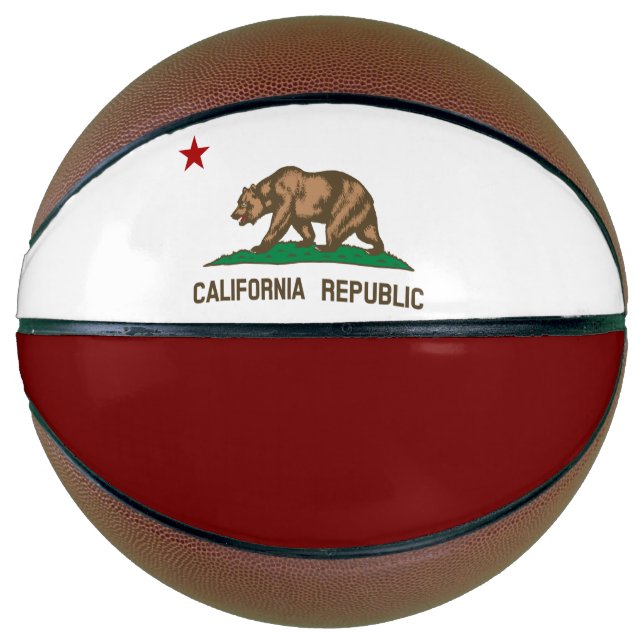 Flagge Kaliforniens Basketball (Vorderseite)