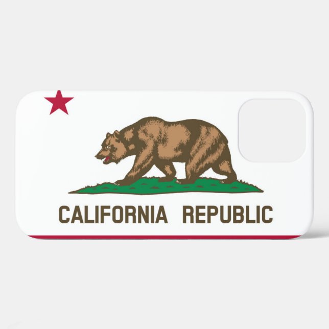 Flagge Kaliforniens Case-Mate iPhone Hülle (Rückseite (Horizontal))