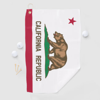 Flagge Kaliforniens Golfhandtuch
