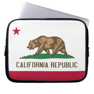 Flagge Kaliforniens Laptopschutzhülle