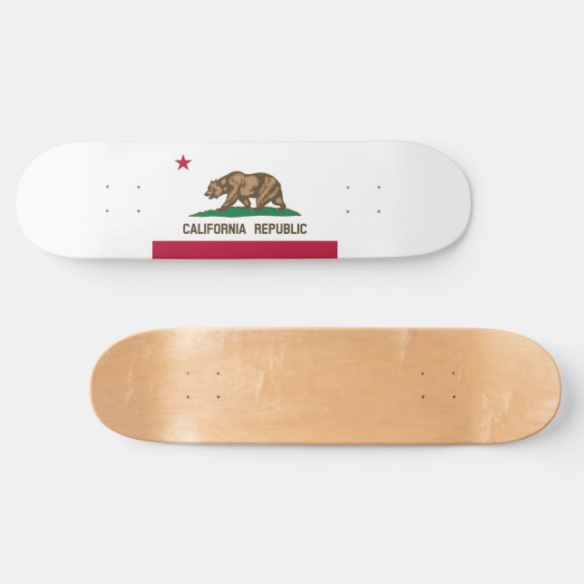 Flagge Kaliforniens Skateboard