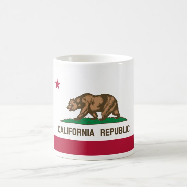 Flagge Kaliforniens Tasse (Mittel)