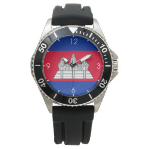 Flagge Kambodschas Armbanduhr
