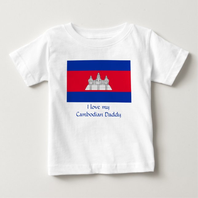 Flagge Kambodschas Baby T-shirt (Vorderseite)