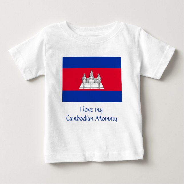 Flagge Kambodschas Baby T-shirt (Vorderseite)