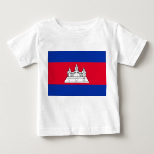 Flagge Kambodschas Baby T-shirt (Vorderseite)