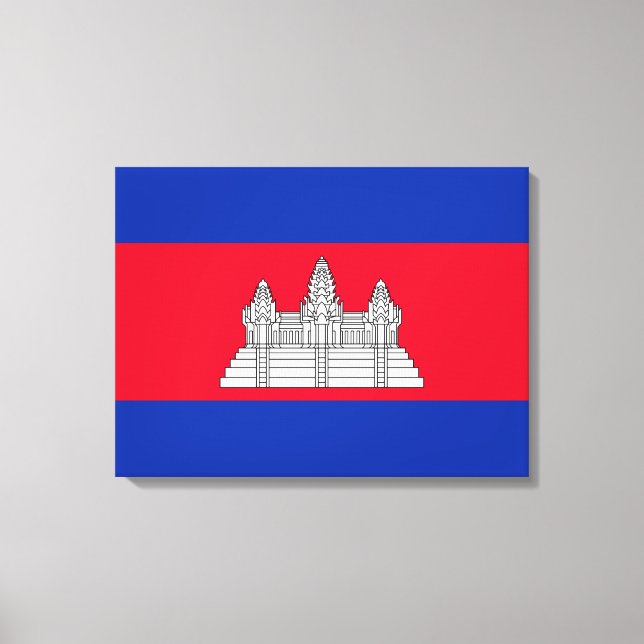 Flagge Kambodschas Leinwanddruck (Vorderseite)