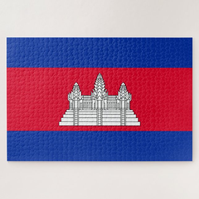 Flagge Kambodschas Puzzle (Horizontal)