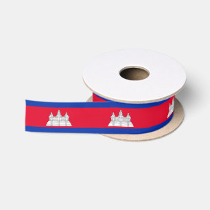 Flagge Kambodschas Satinband