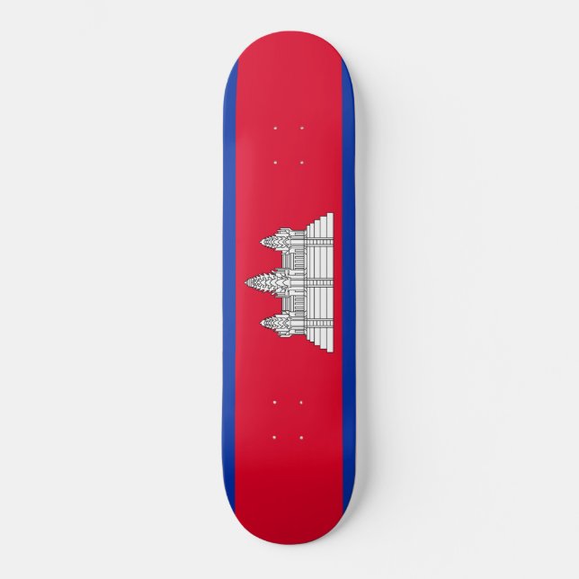 Flagge Kambodschas Skateboard (Vorderseite)