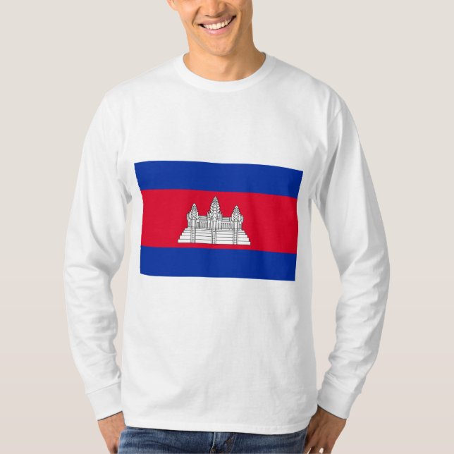 Flagge Kambodschas T-Shirt (Vorderseite)