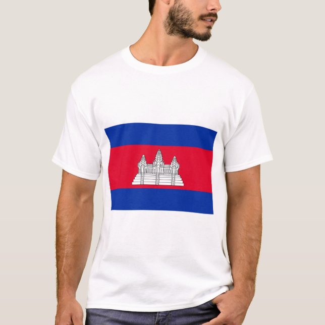 Flagge Kambodschas T-Shirt (Vorderseite)