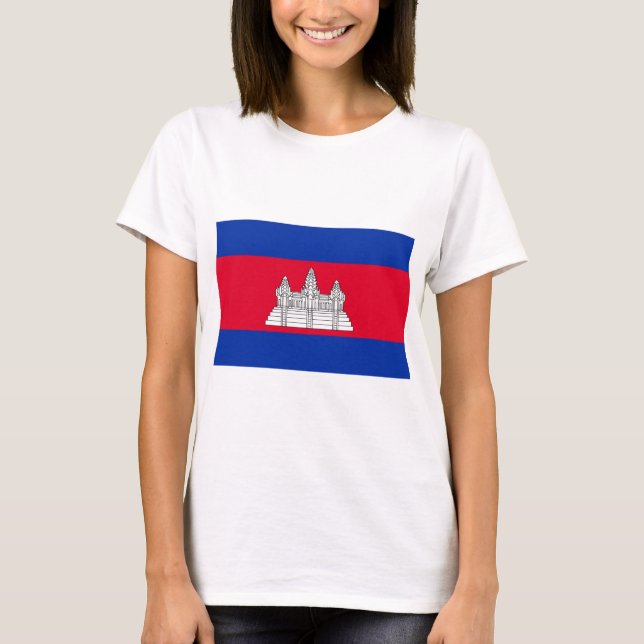 Flagge Kambodschas T-Shirt (Vorderseite)