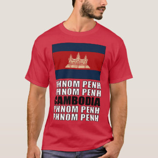 Flagge Kambodschas T-Shirt