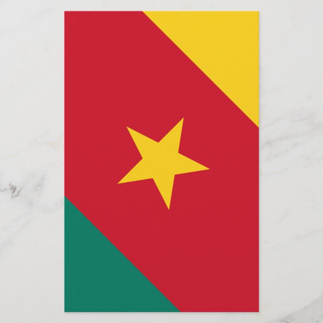 Flagge Kameruns Briefpapier (Vorderseite)